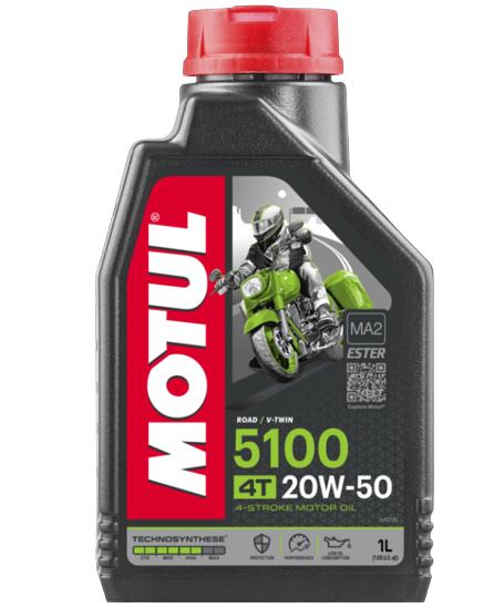 Ulei de motor sintetic 4T MOTUL 5100 20W50, 1 litru